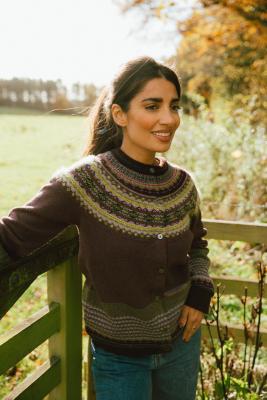 Cardigan Alpine Classic Heather von Eribé of Scotland